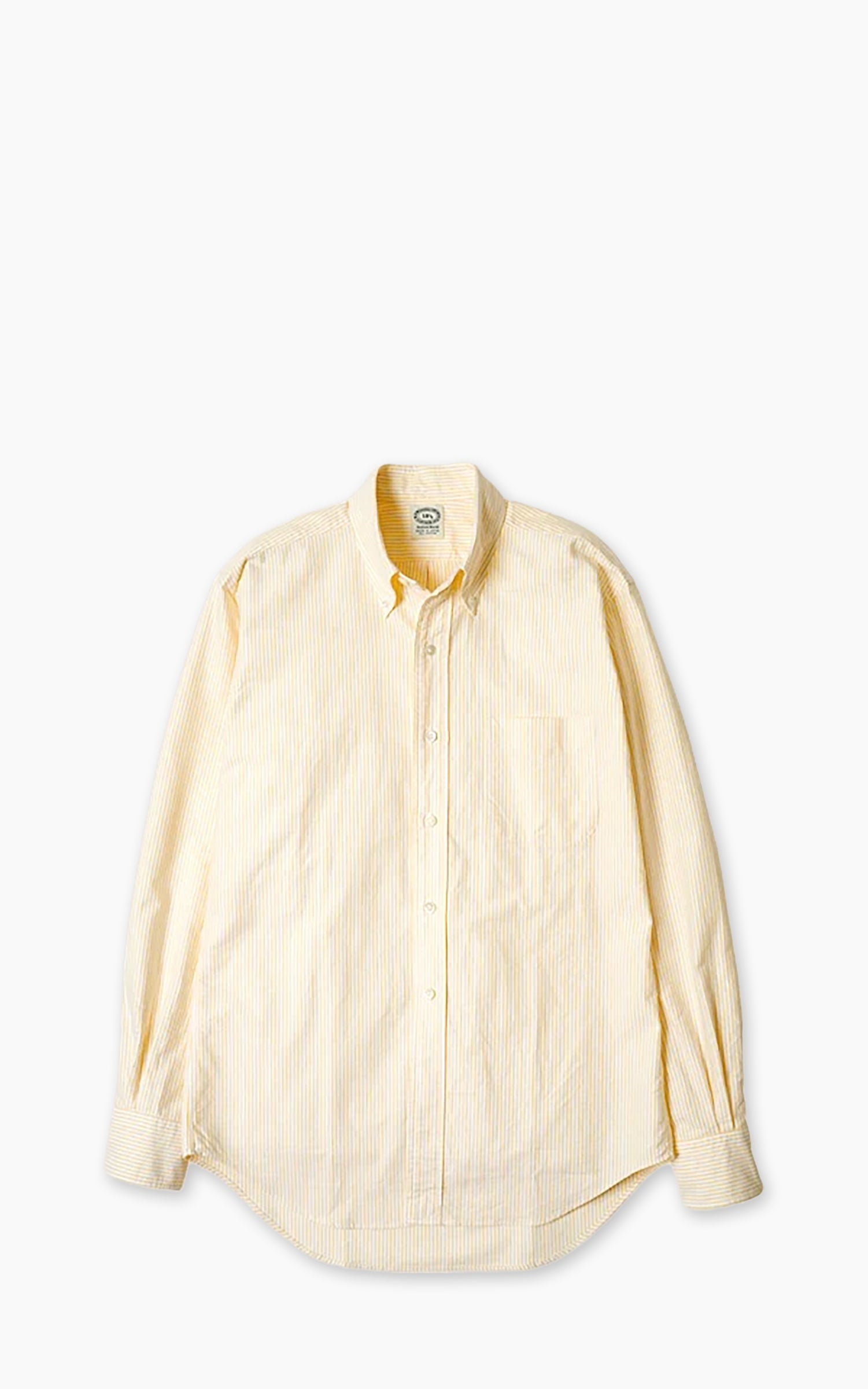Kamakura Shirts Vintage Ivy Button-Down Oxford Shirt University Stripes Yellow