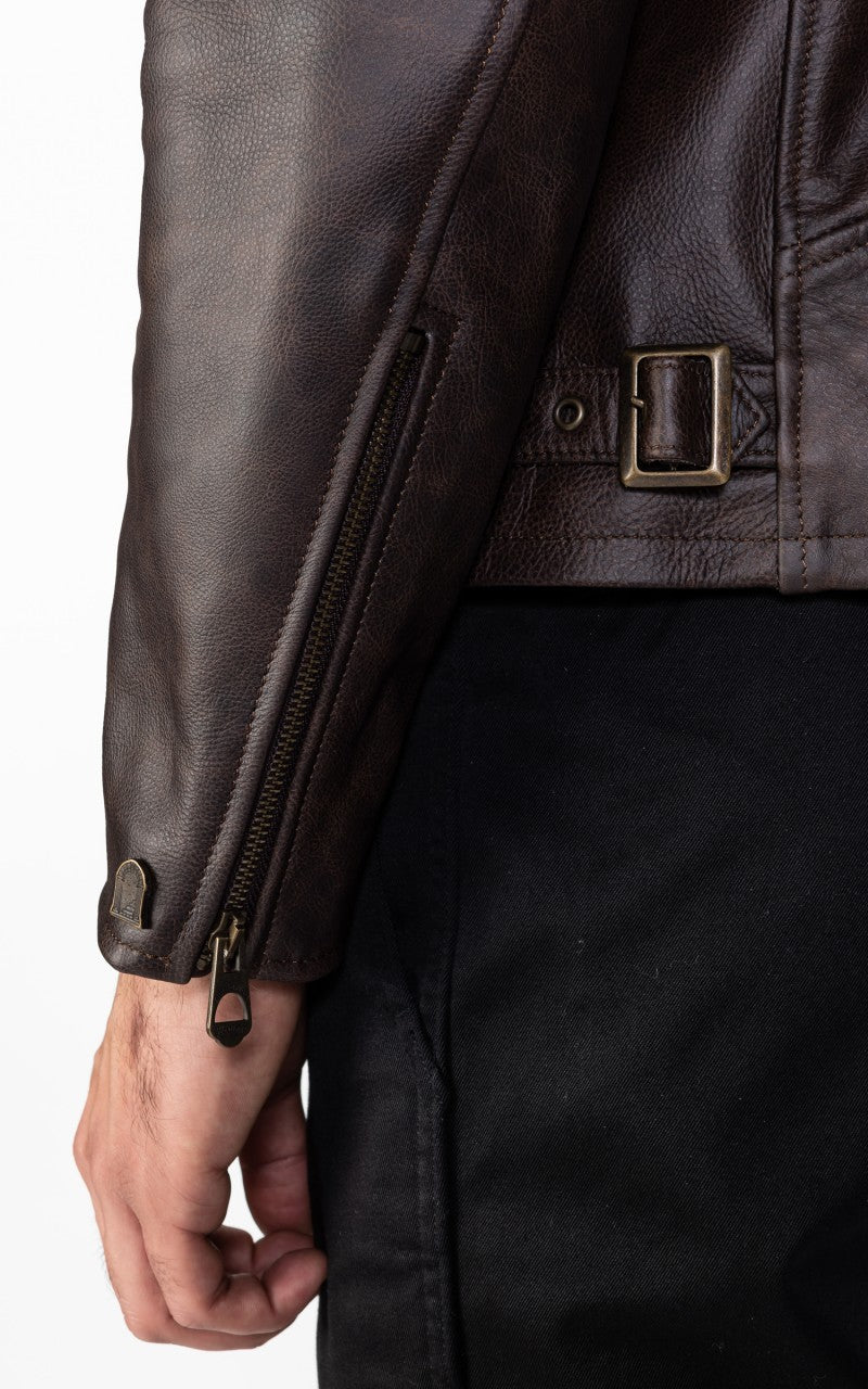 Shangri-La Heritage Varenne Leather Jacket Brown