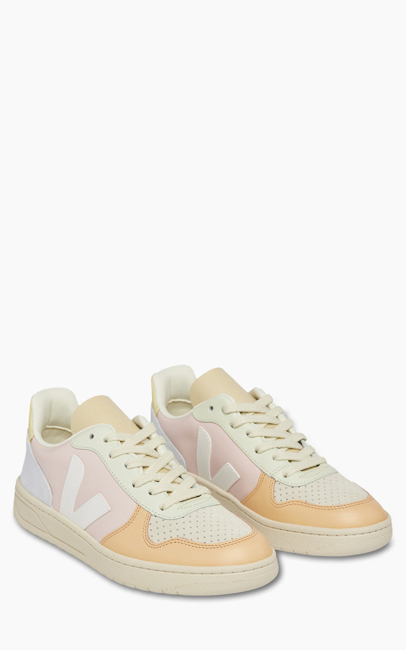 Veja W V-10 Leather Petale/White/Multicolor