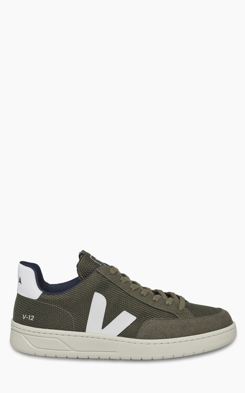 Veja V-12 Vegan B-Mesh Olive/White