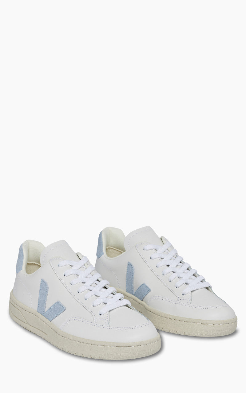 Veja W V-12 Leather Extra White/Steel