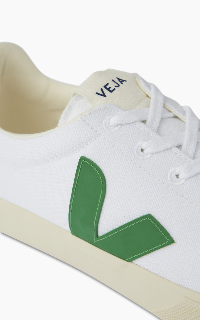 Veja Campo Canvas White/Emeraude