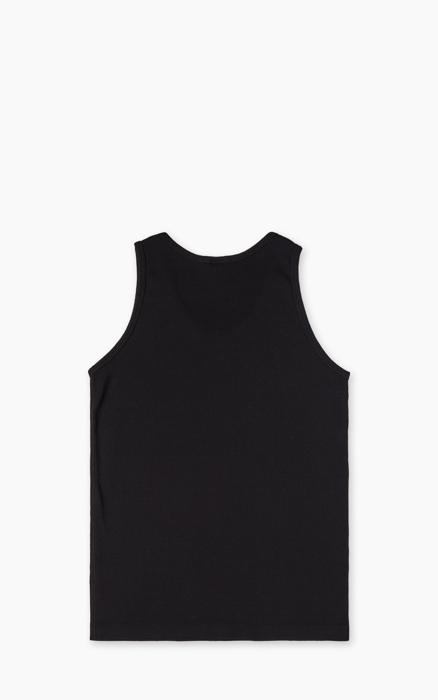 Velva Sheen Rib Tank Top Black