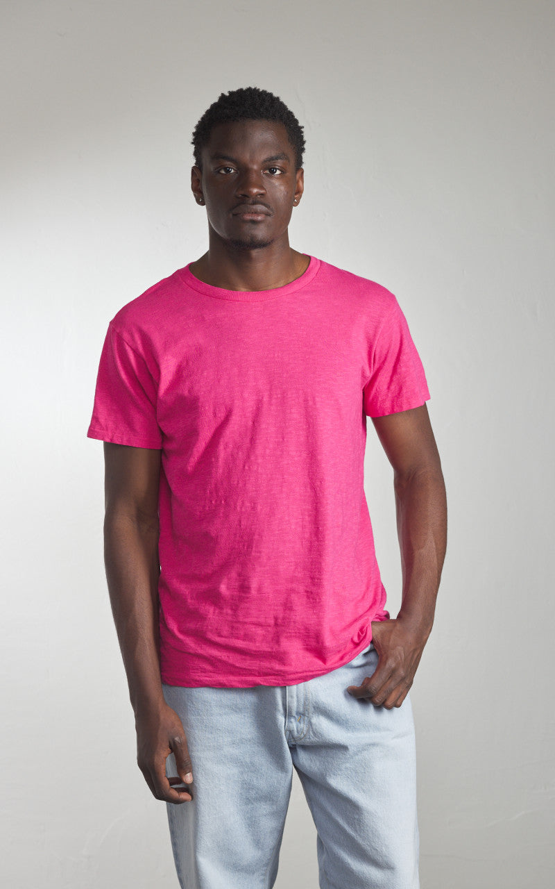 Velva Sheen Rolled Crew Neck Tee Phoenix Red