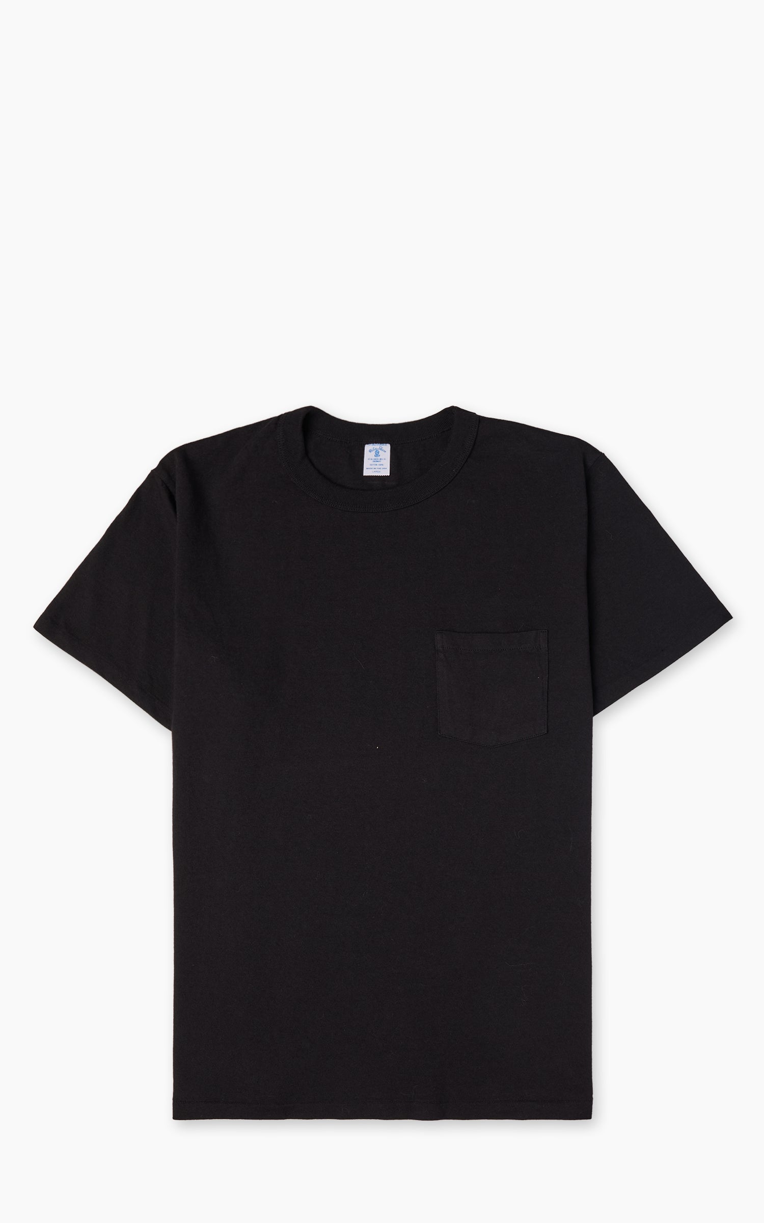 ⭐︎tee⭐︎ Velva Sheen Pigment Crew Neck Pocket Tee Jet Black