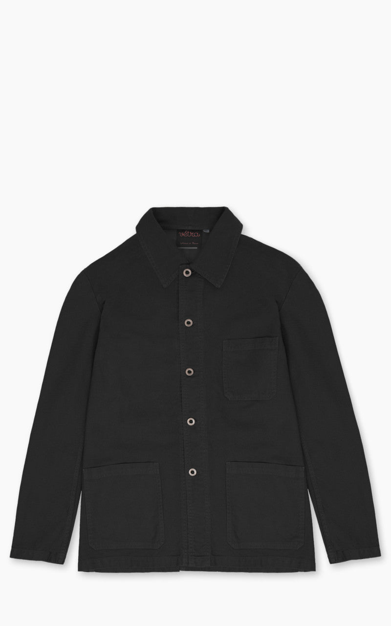 VETRA BLACK DENIM JACKET Vetra Workwear Jacket Organic Twill 1G/5C 