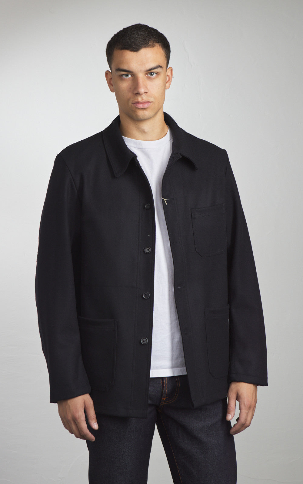 Vetra Workwear Jacket Melton Wool 2F/4 Navy