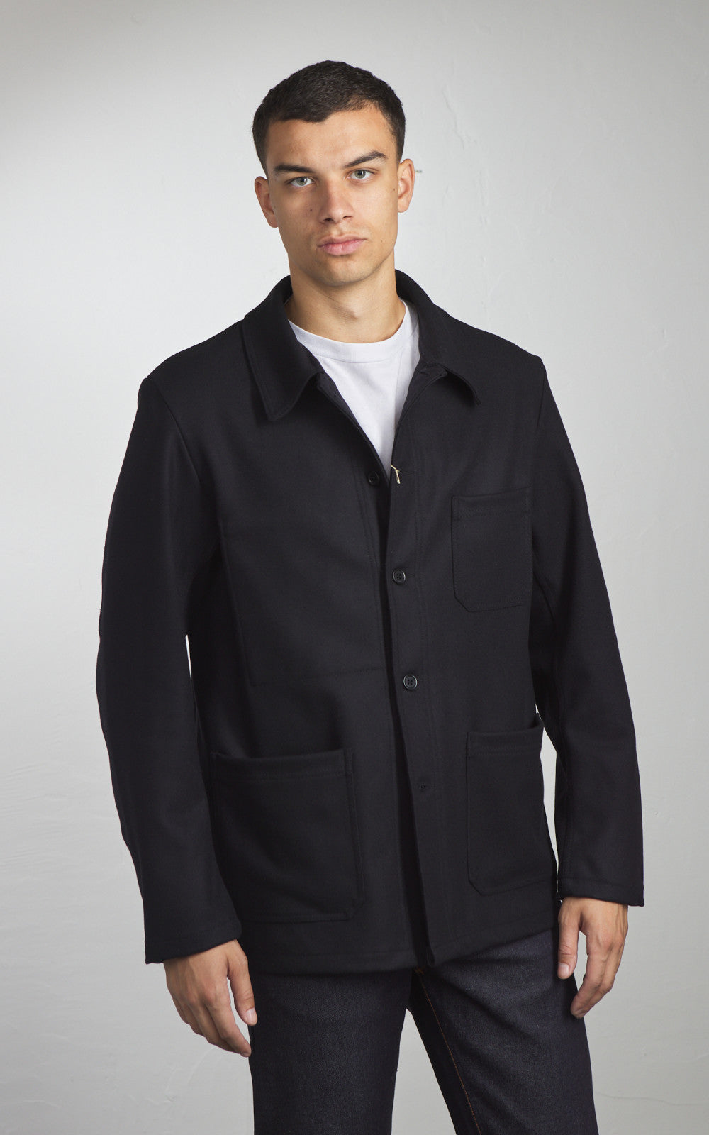 Vetra Workwear Jacket Melton Wool 2F/4 Navy