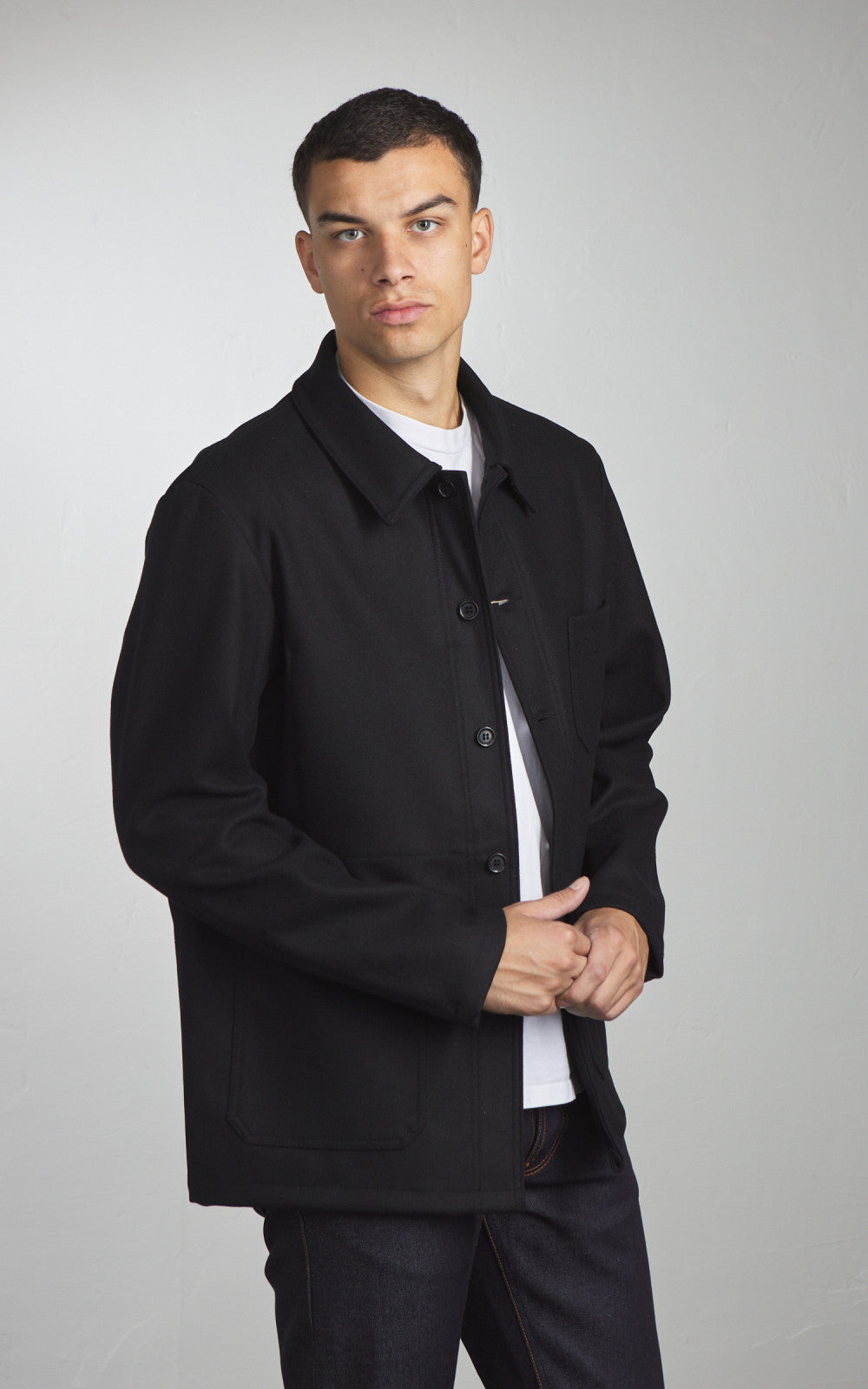 Vetra Workwear Jacket Melton Wool 2F/4 Black
