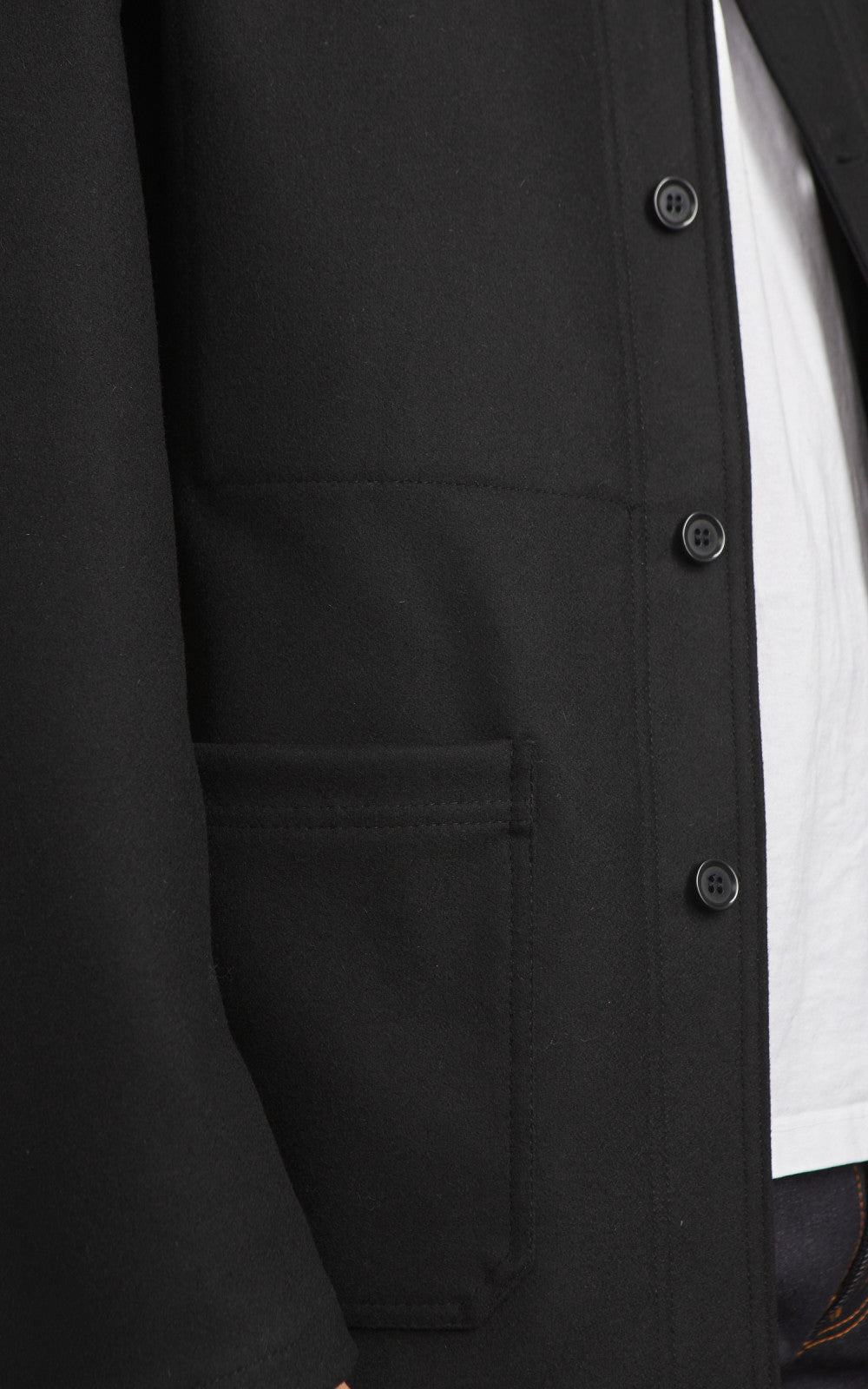 Vetra Workwear Jacket Melton Wool 2F/4 Black