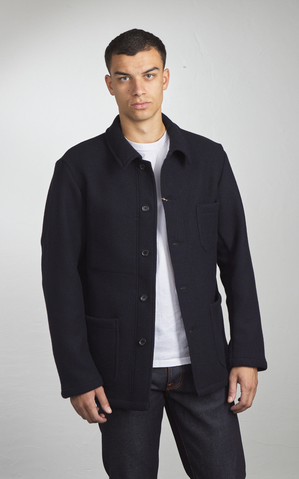 Vetra Workwear Jacket Double-Face Melton Wool 5F/4 Navy
