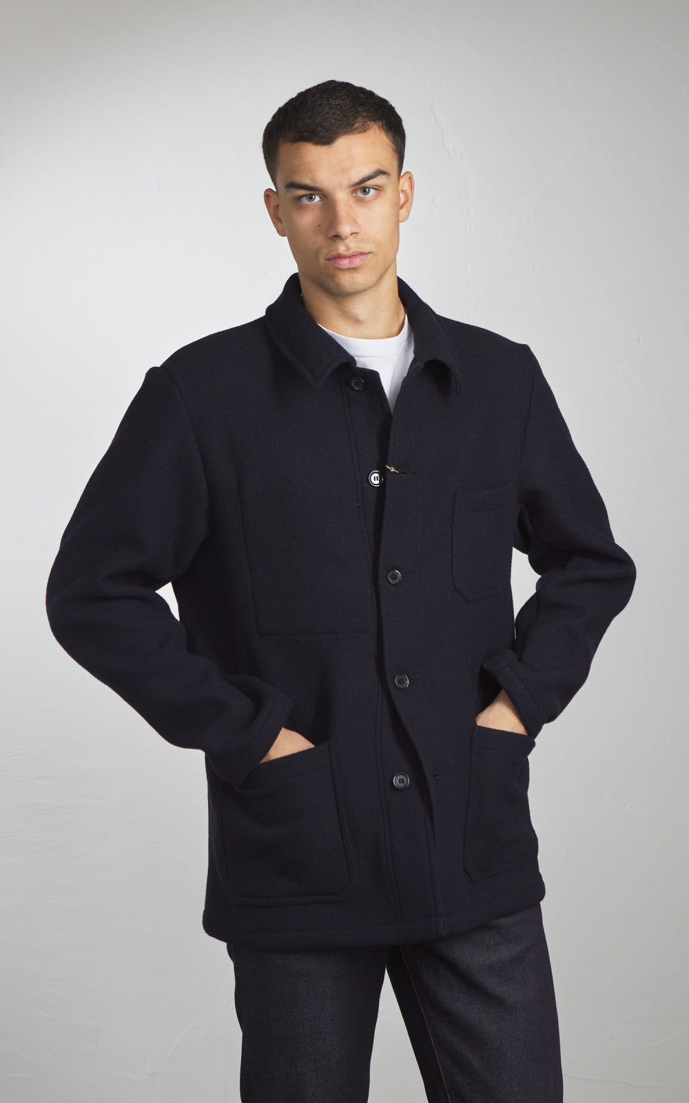 Vetra Workwear Jacket Double-Face Melton Wool 5F/4 Navy