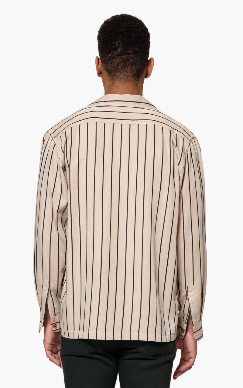 Nudie Jeans Vincent Fluid Stripe Cream