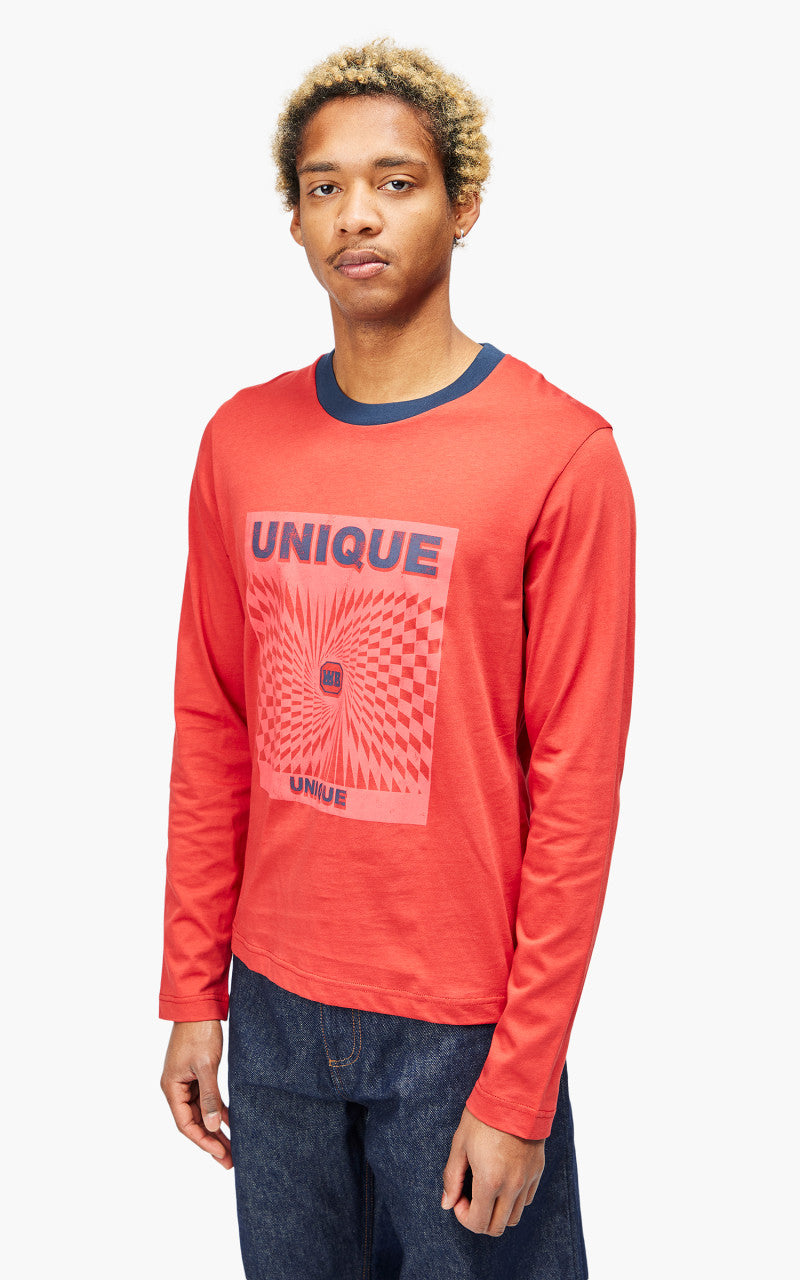 Wales Bonner Unique Long Sleeve Tee Red