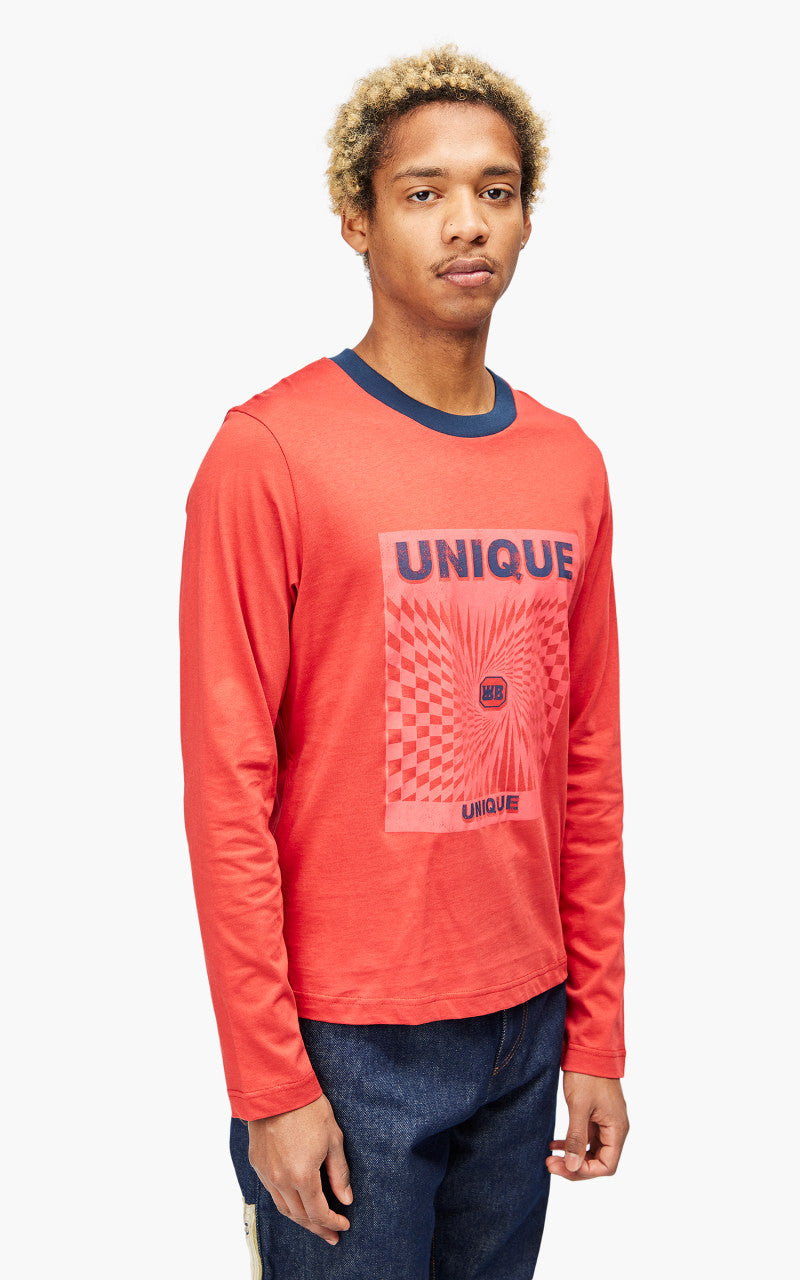 Wales Bonner Unique Long Sleeve Tee Red