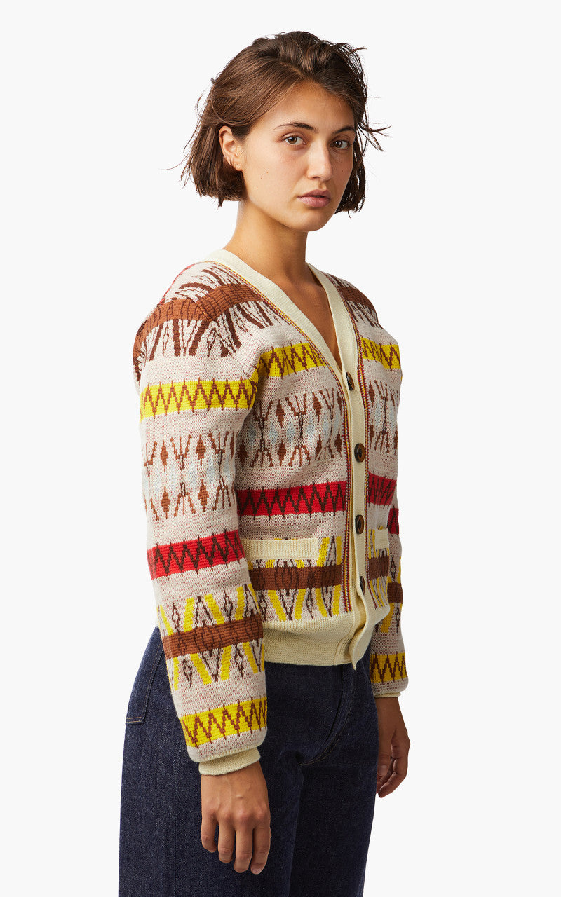 Wales Bonner Orchestra Cardigan Pale Yellow Multi