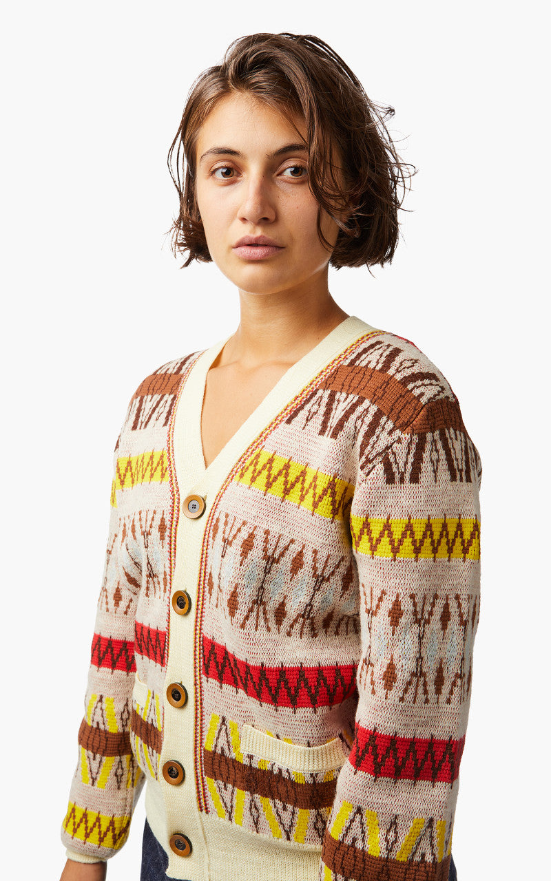 Wales Bonner Orchestra Cardigan Pale Yellow Multi