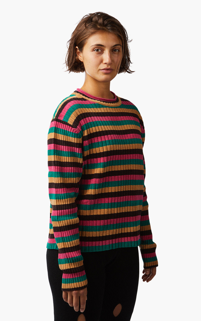 Wales Bonner Swing Sweater Pink Multi Stripe