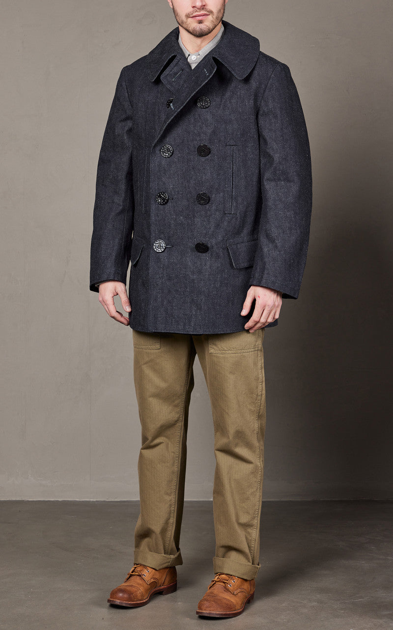 Warehouse & Co. Lot 2205 U.S. Navy 13Stars Pea Coat Indigo