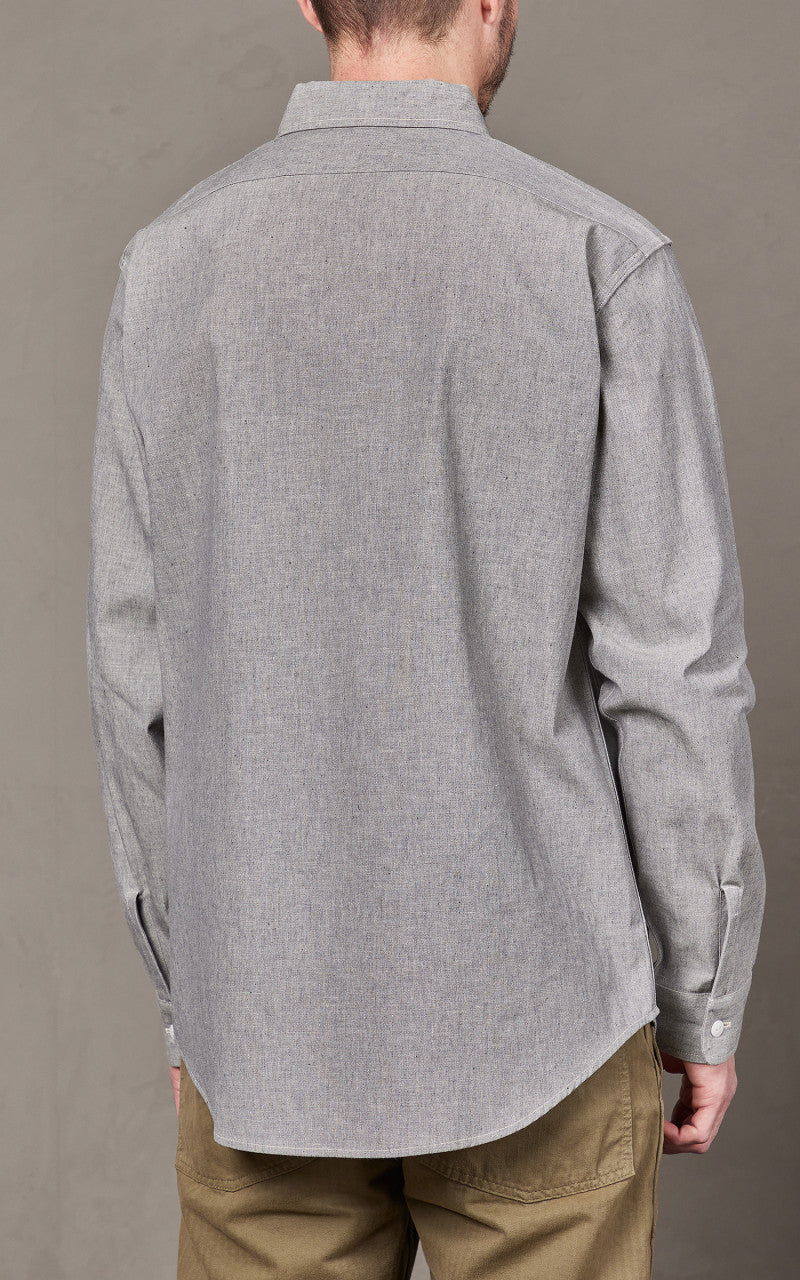 Warehouse & Co. Lot 3051 Treton Steel Worker Shirt Grey