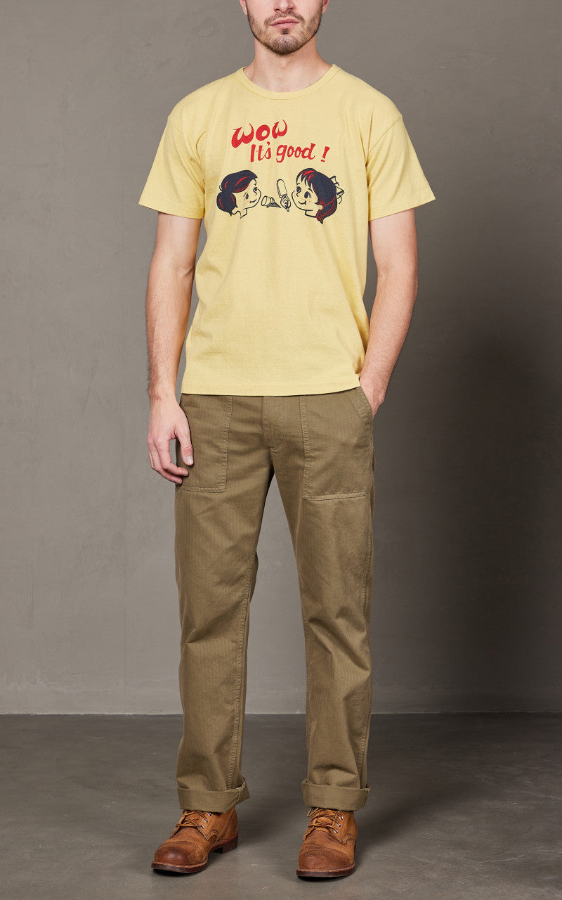 Warehouse & Co. Lot 4064 Jack & Jill T-Shirt Cream Yellow