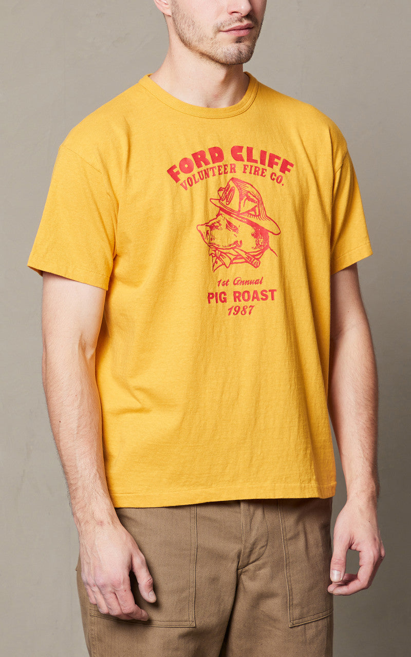 Warehouse & Co. Lot 4064 Ford Cliff T-Shirt Yellow