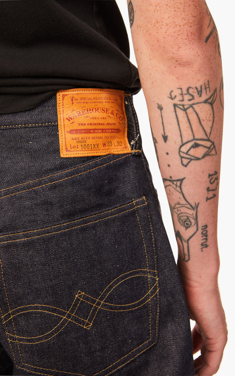 Warehouse & Co. Lot 1001XX 1947 Model Jeans Unwashed Indigo