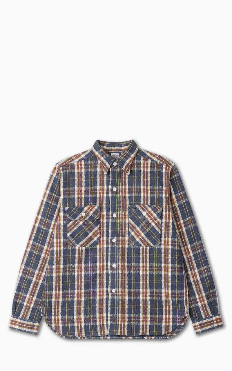 Warehouse & Co. Lot 3104 Flannel Shirt O/W Pattern C Navy