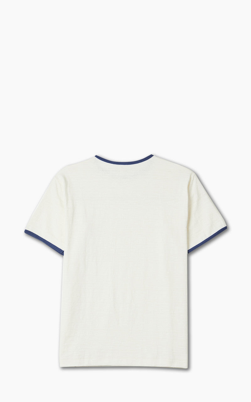 Warehouse & Co. Lot 4059 Ringer Tee No Print Cream/Navy