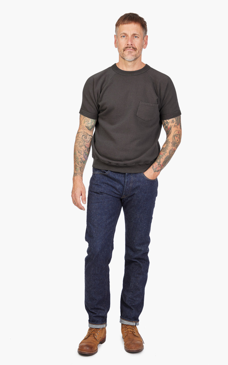 Warehouse & Co. Lot 4085 Short Sleeve Pocket Sweatshirt Charcoal