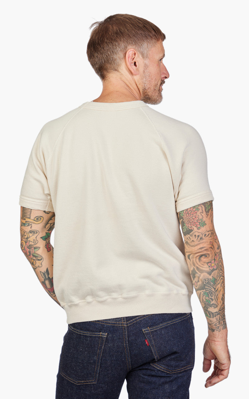 Warehouse & Co. Lot 4085 Short Sleeve Pocket Sweatshirt Cream