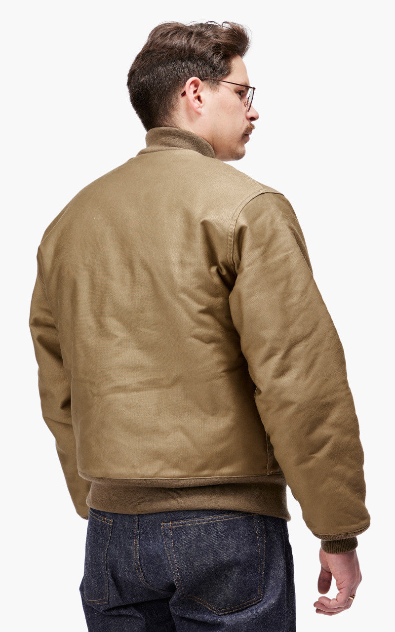 Warehouse & Co. 2180 NAF 1168 Aviator And Ground Crew Jacket Khaki