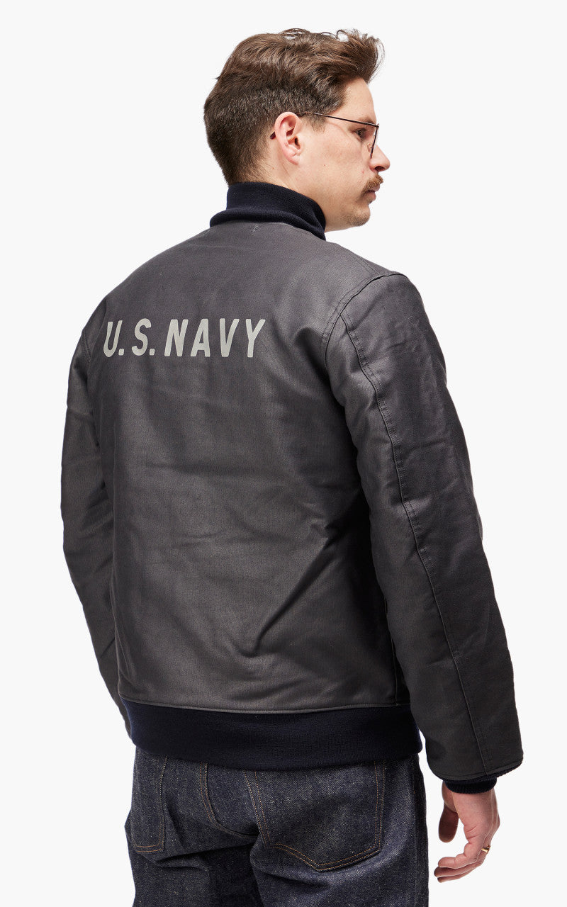 Warehouse & Co. 2182 N-1 Winter Jacket 7Hook Front Navy Blue