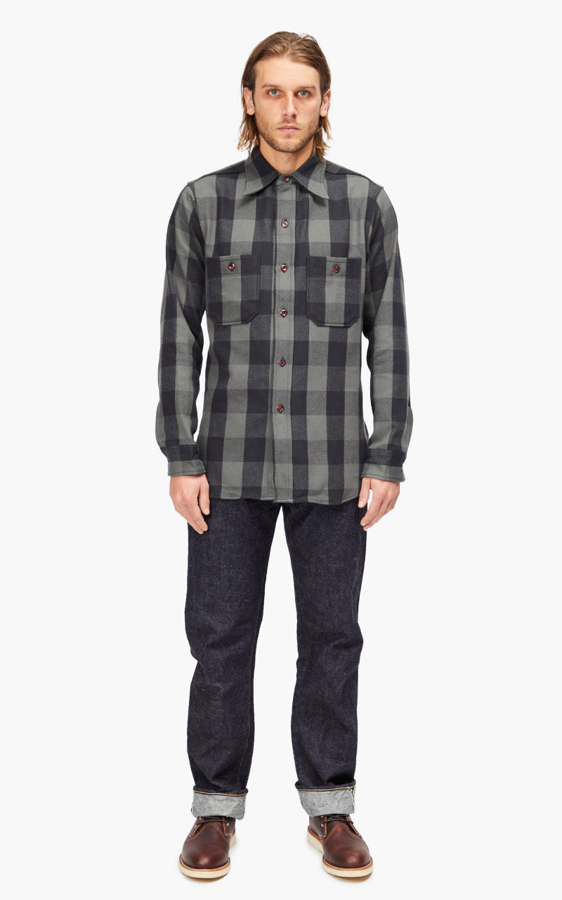 Warehouse & Co. 3104 Flannel Shirt Charcoal