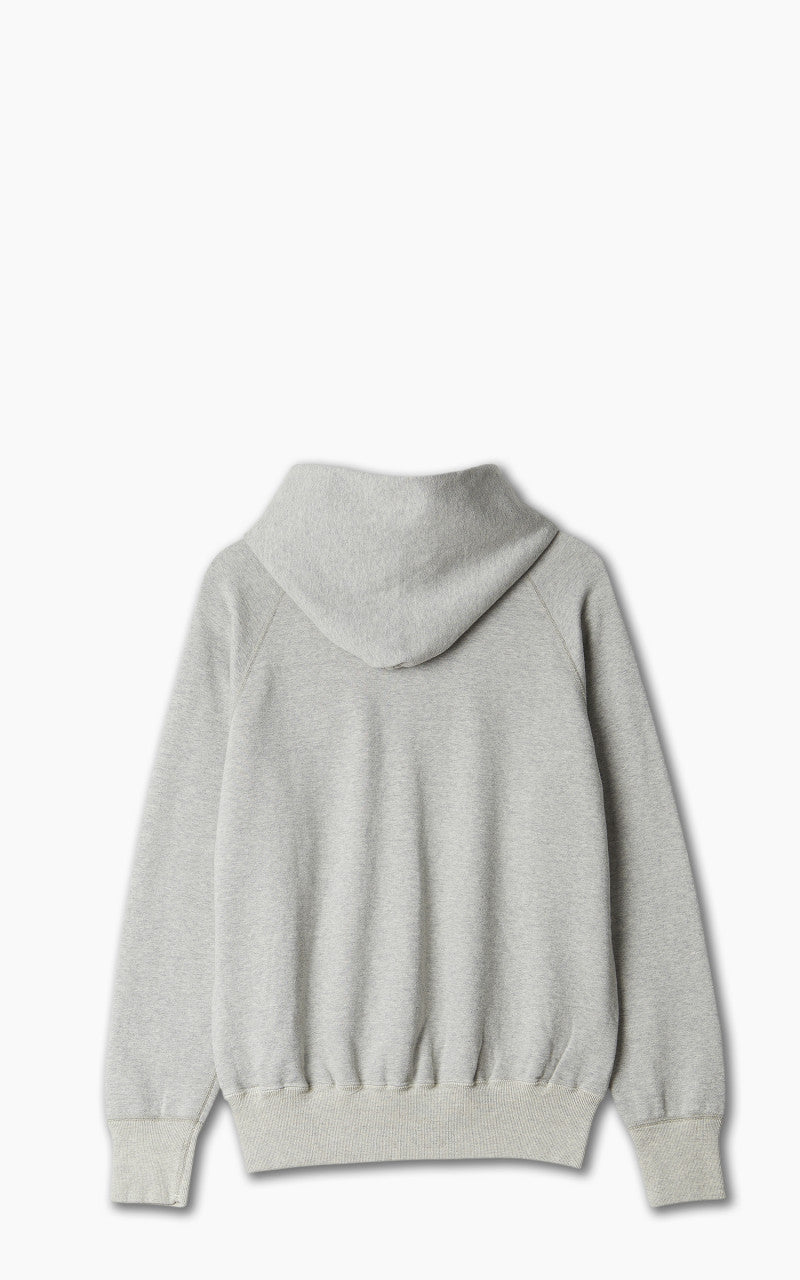 Warehouse & Co. 462 No Print Hoodie Heather Grey