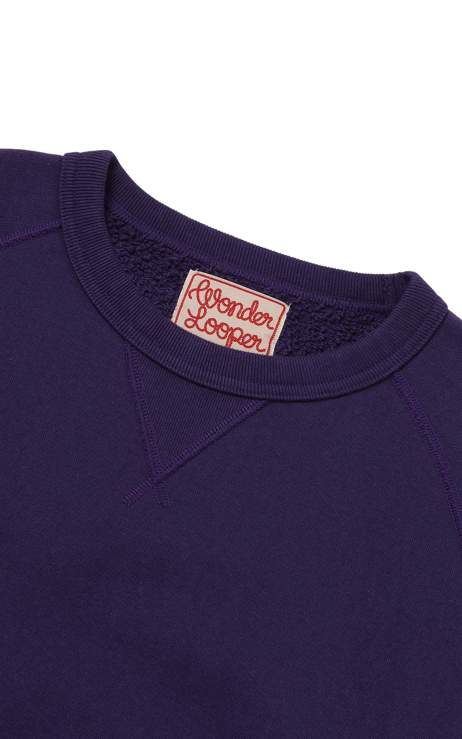 Wonder Looper Pullover Crewneck Super Looper French Terry Purple