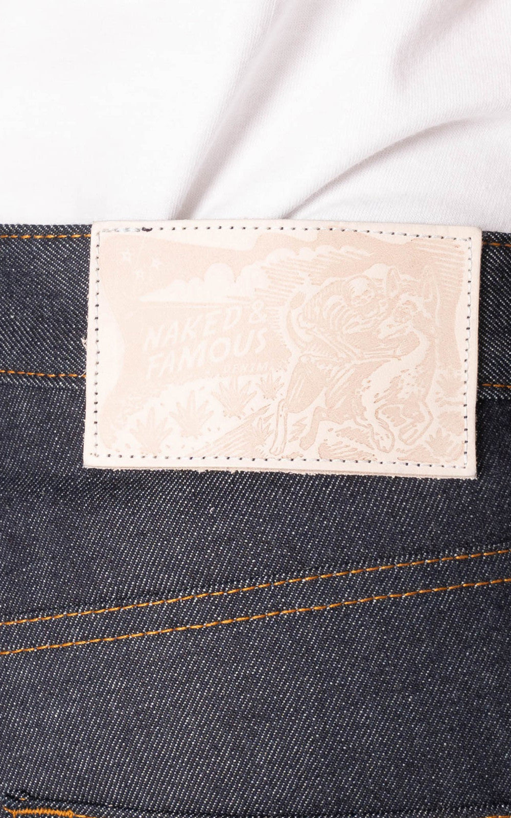 Naked & Famous Denim Easy Guy Dia De Los Muertos Selvedge Indigo 12.5oz