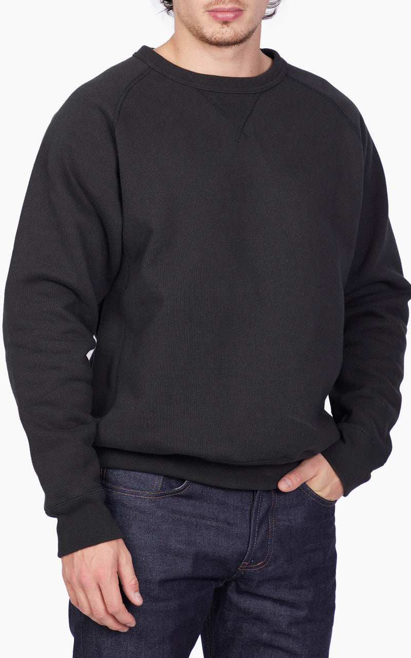 Wonder Looper Pullover Crewneck Double Heavyweight French Terry Sumi Black