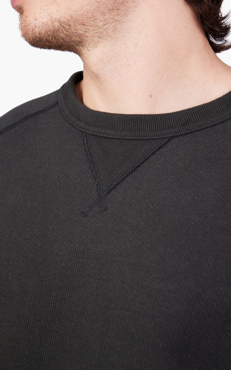 Wonder Looper Pullover Crewneck Double Heavyweight French Terry Sumi Black