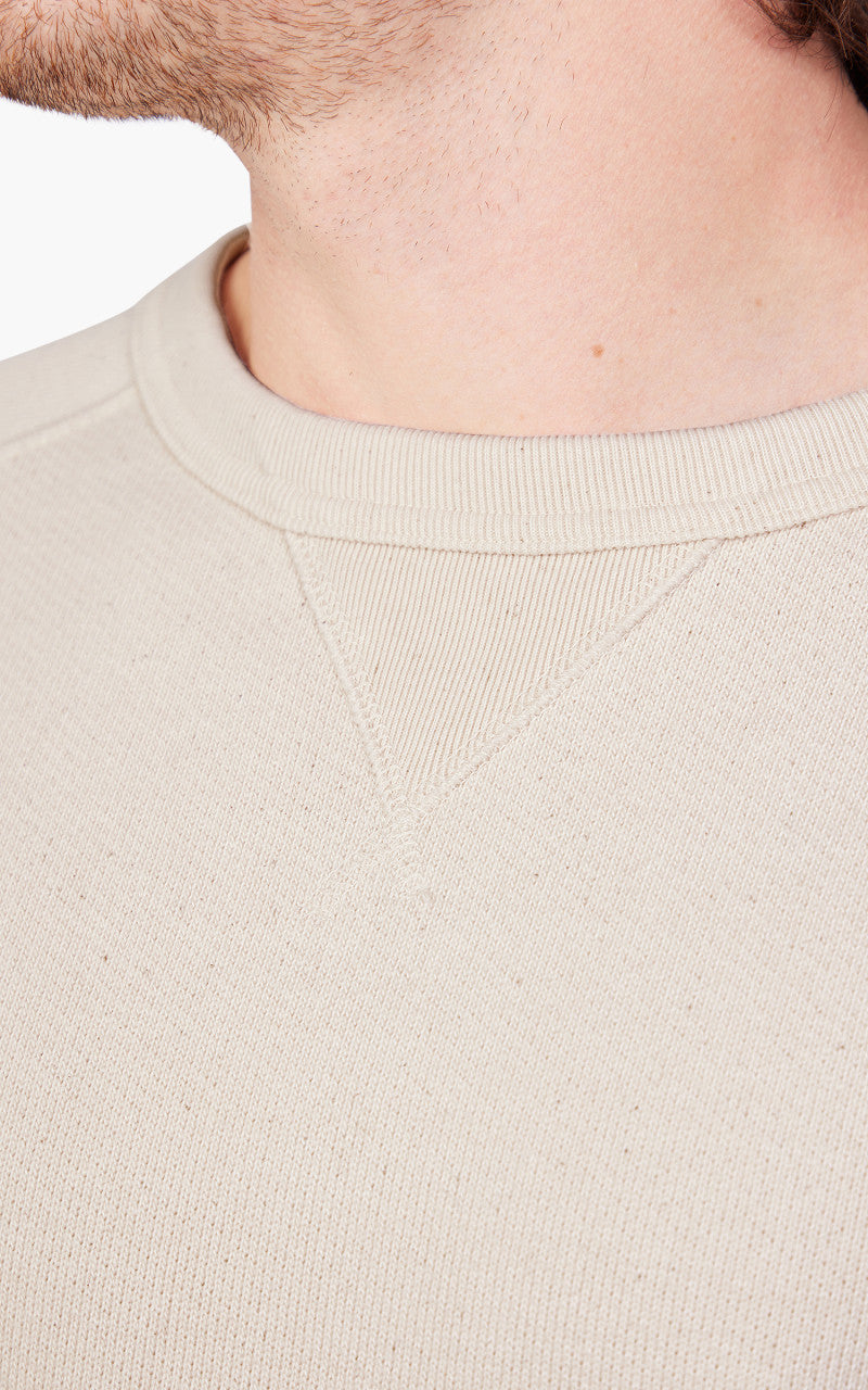 Wonder Looper Pullover Crewneck Double Heavyweight French Terry Ecru