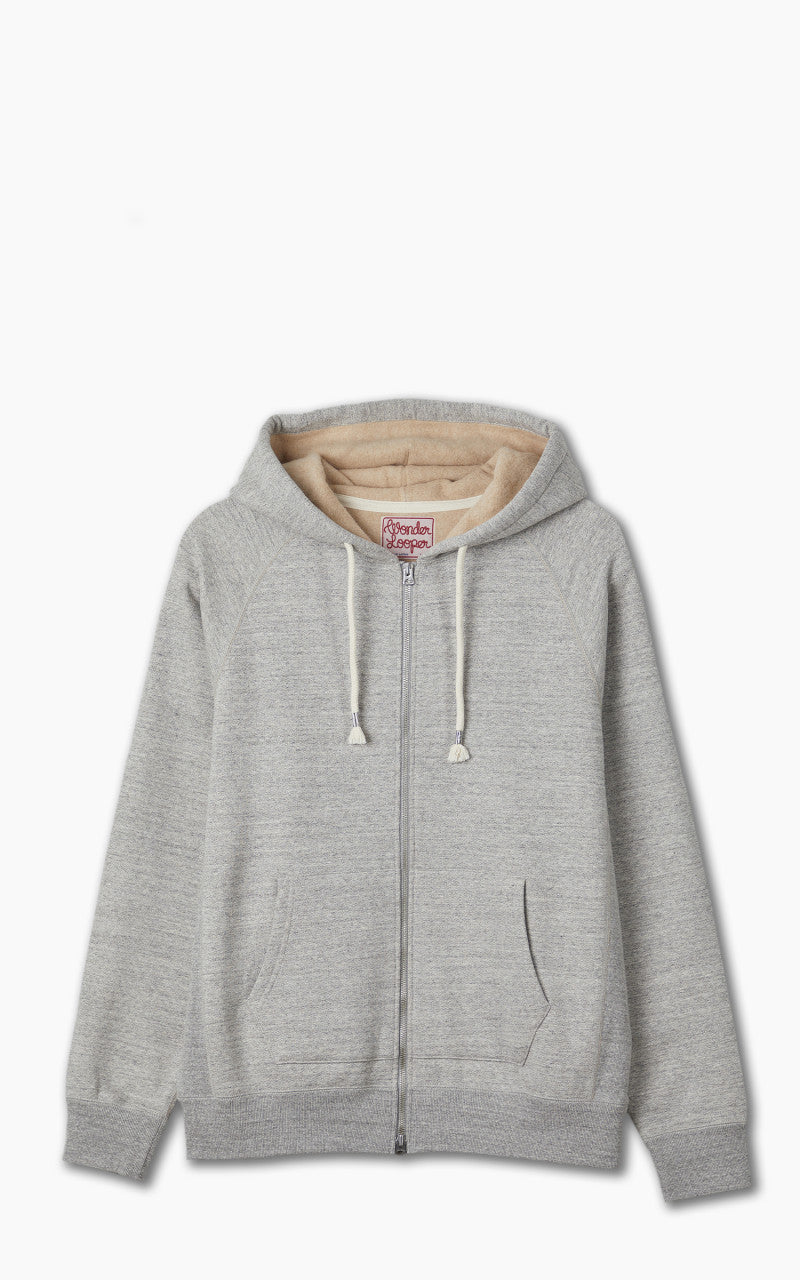 Wonder Looper Zip Hoodie Fleeced Foxfibre® Heather Grey