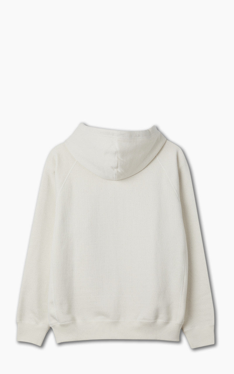 Wonder Looper Zip Hoodie Double Heavyweight French Terry Ecru