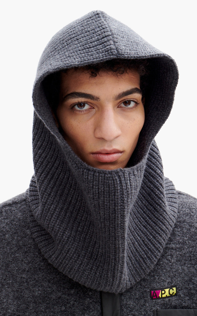 A.P.C. Cagoule Sacha Ski Mask Anthracite