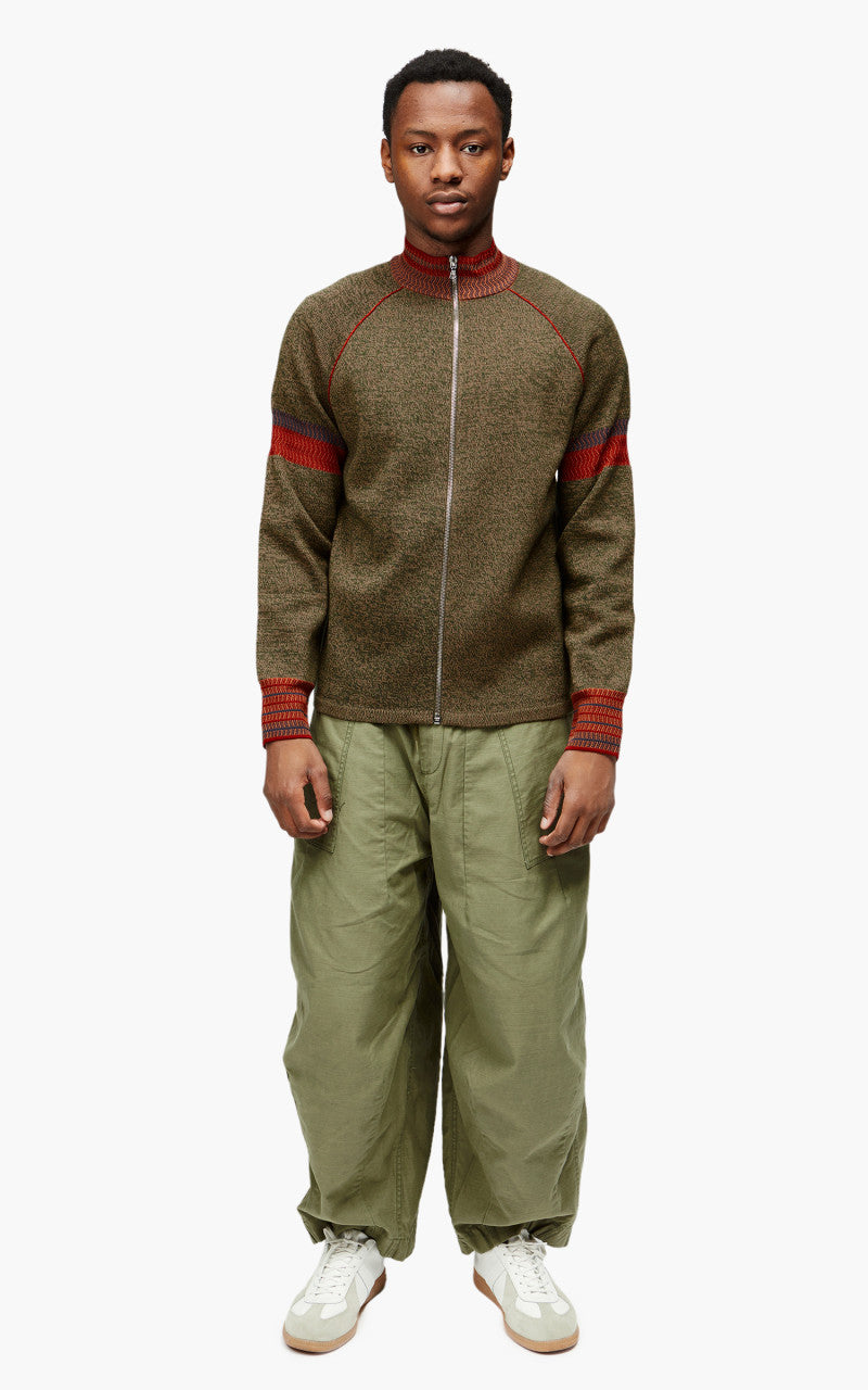 Wales Bonner Fusion Zip Up Khaki