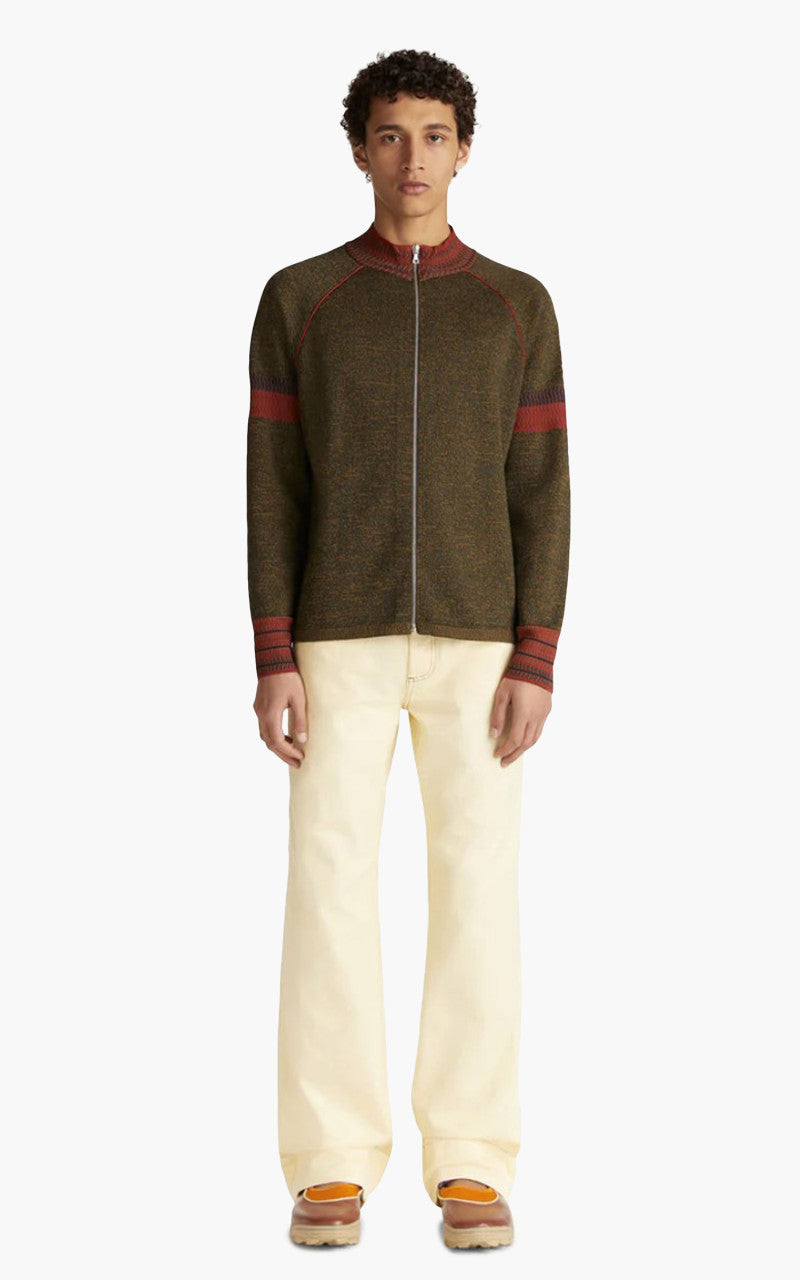 Wales Bonner Fusion Zip Up Khaki