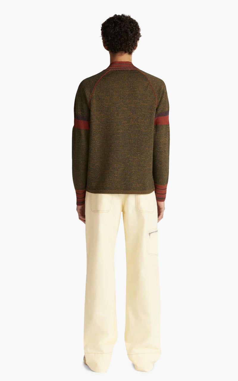 Wales Bonner Fusion Zip Up Khaki