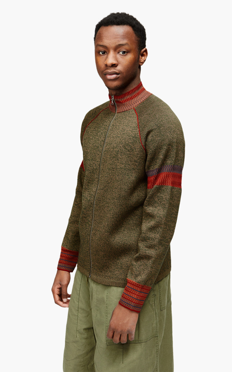 Wales Bonner Fusion Zip Up Khaki