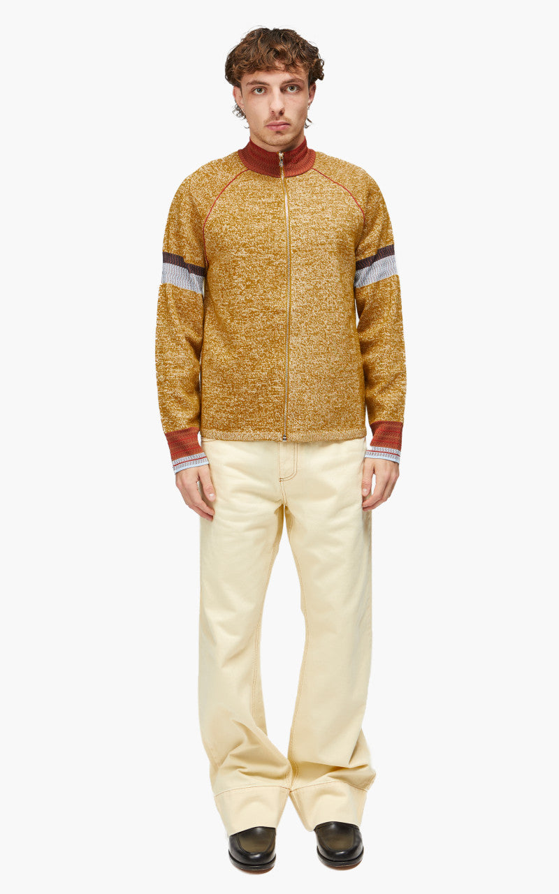 Wales Bonner Golden Zip Up Gold