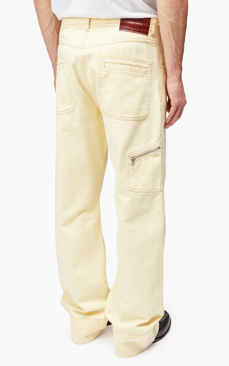 Wales Bonner Sunrise Jeans Pale Yellow