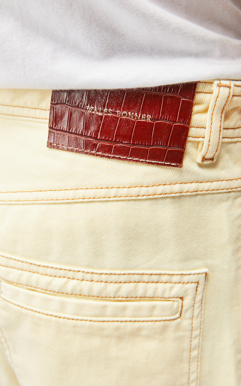 Wales Bonner Sunrise Jeans Pale Yellow